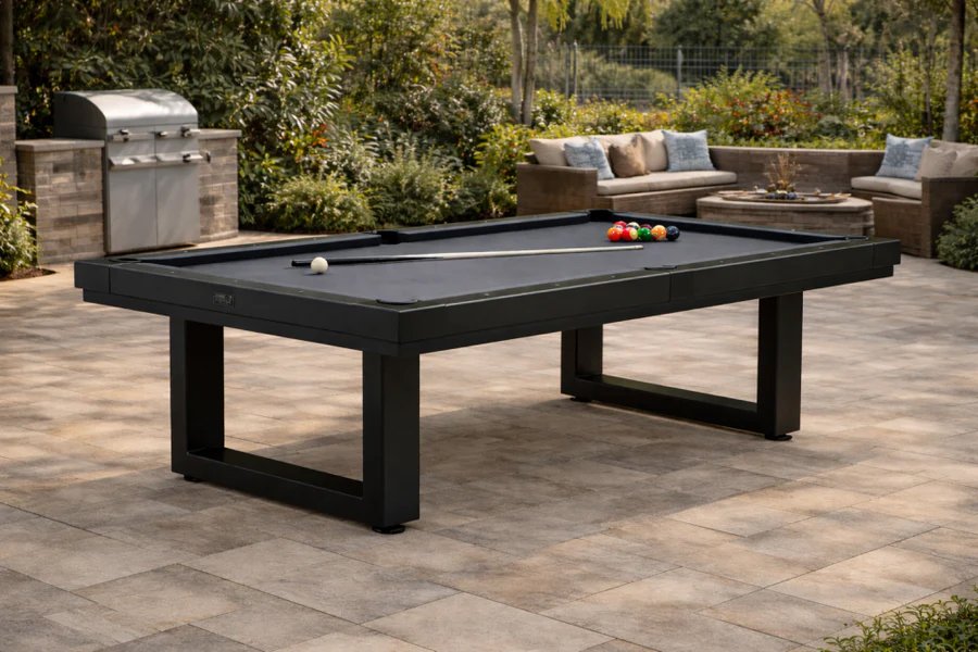 Outdoor Pool Tables Black