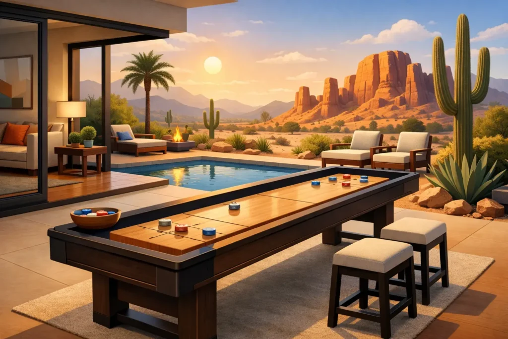 Shuffleboard Tables That Fit Arizona Homes