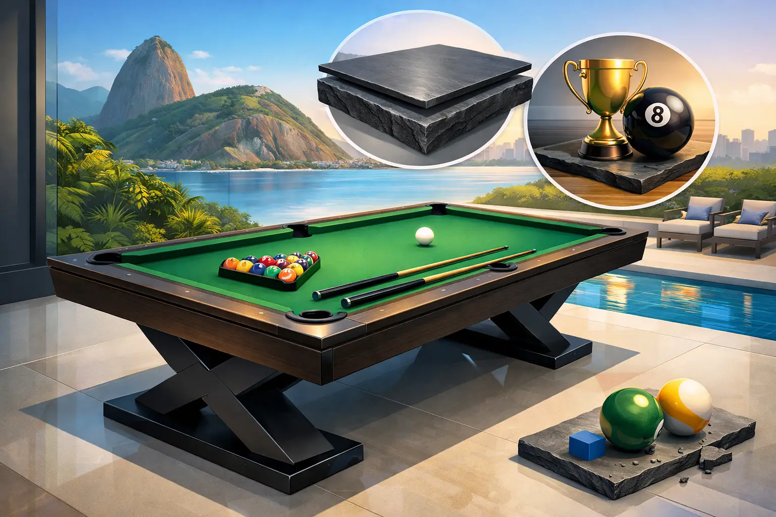 Brazilian Slate Pool Table Benefits That Last