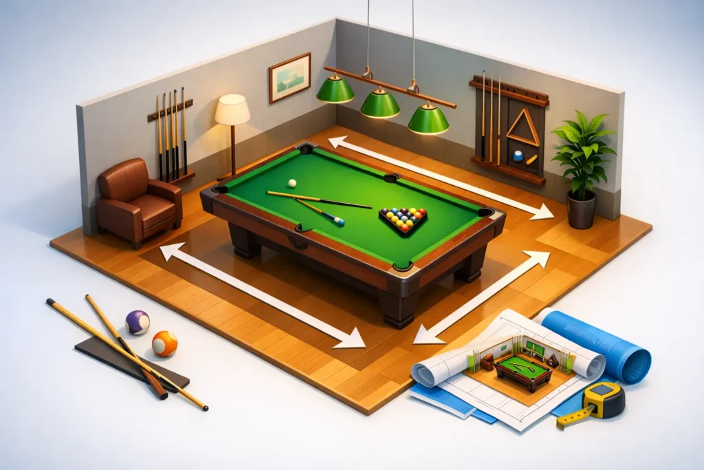 How Much Room for Pool Table? Size Guide