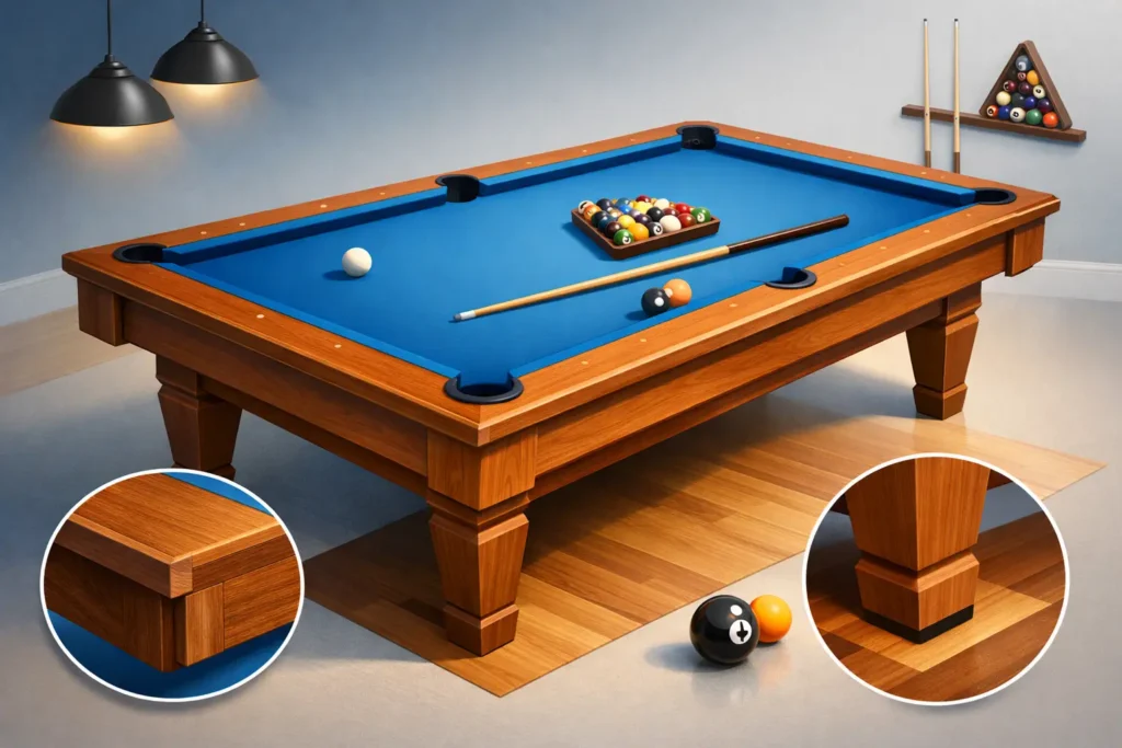Solid Hardwood Pool Table Durability Matters